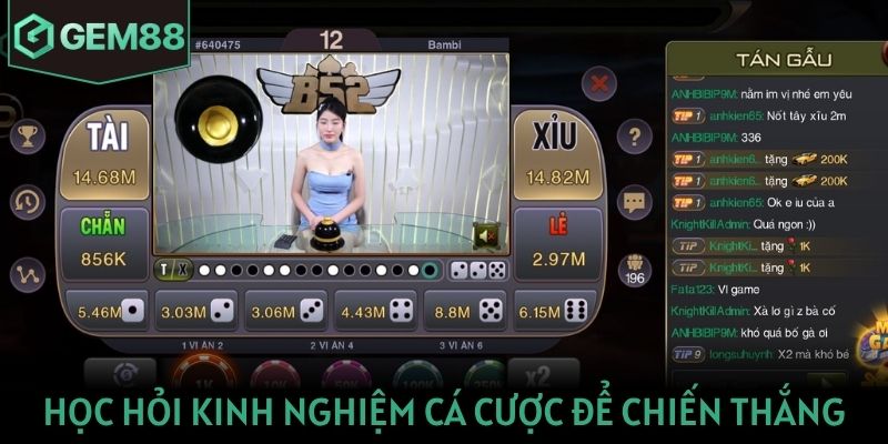 Học hỏi kinh nghiệm cá cược để dễ dàng chiến thắng tại Gem88